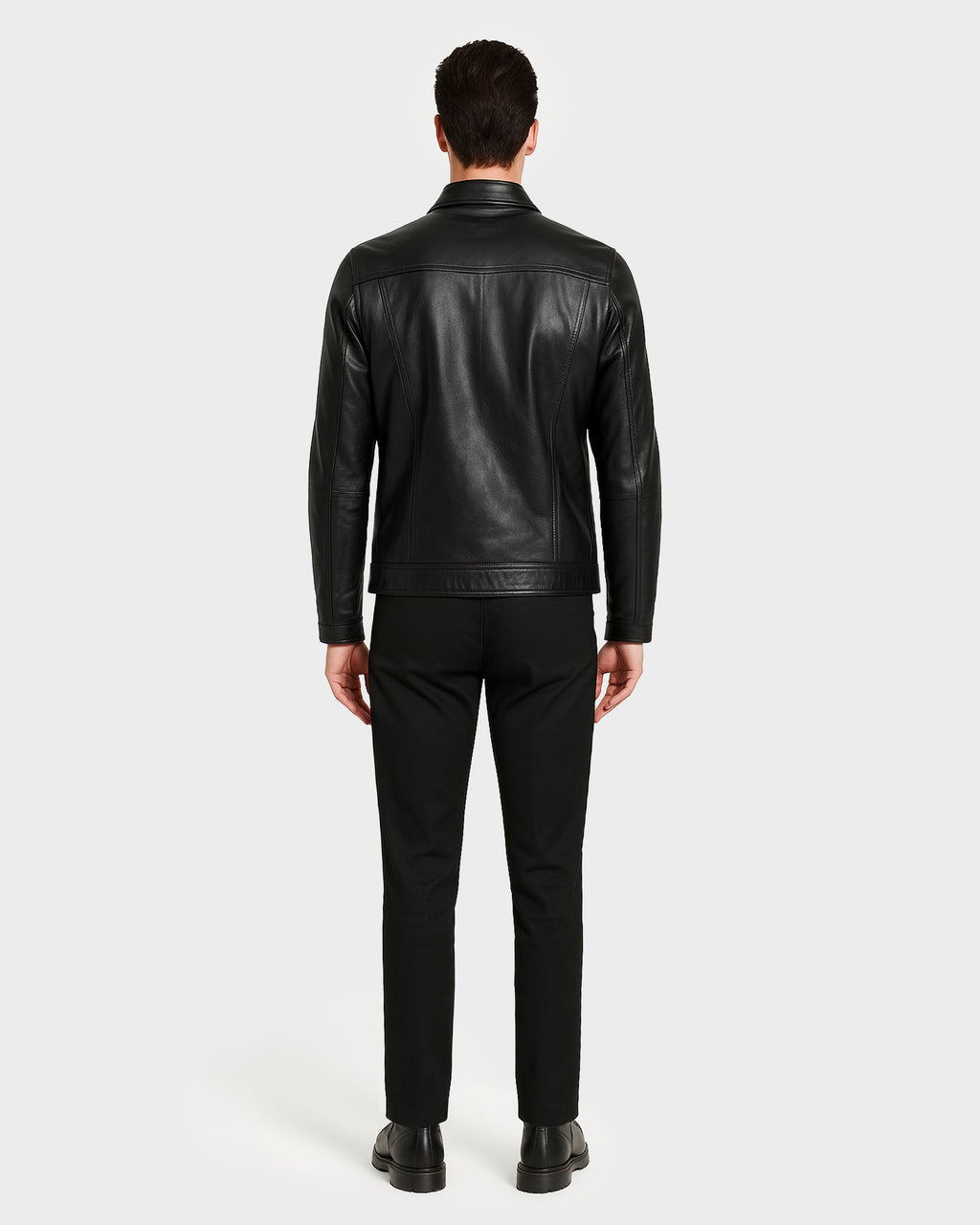 ADEN MEN'S LEATHER BIKER JACKET
