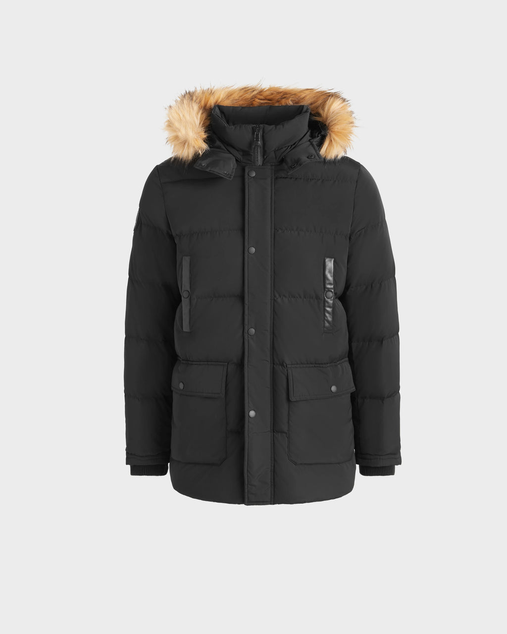 CABE MEN'S DOWN PARKA WITH FAUX FUR