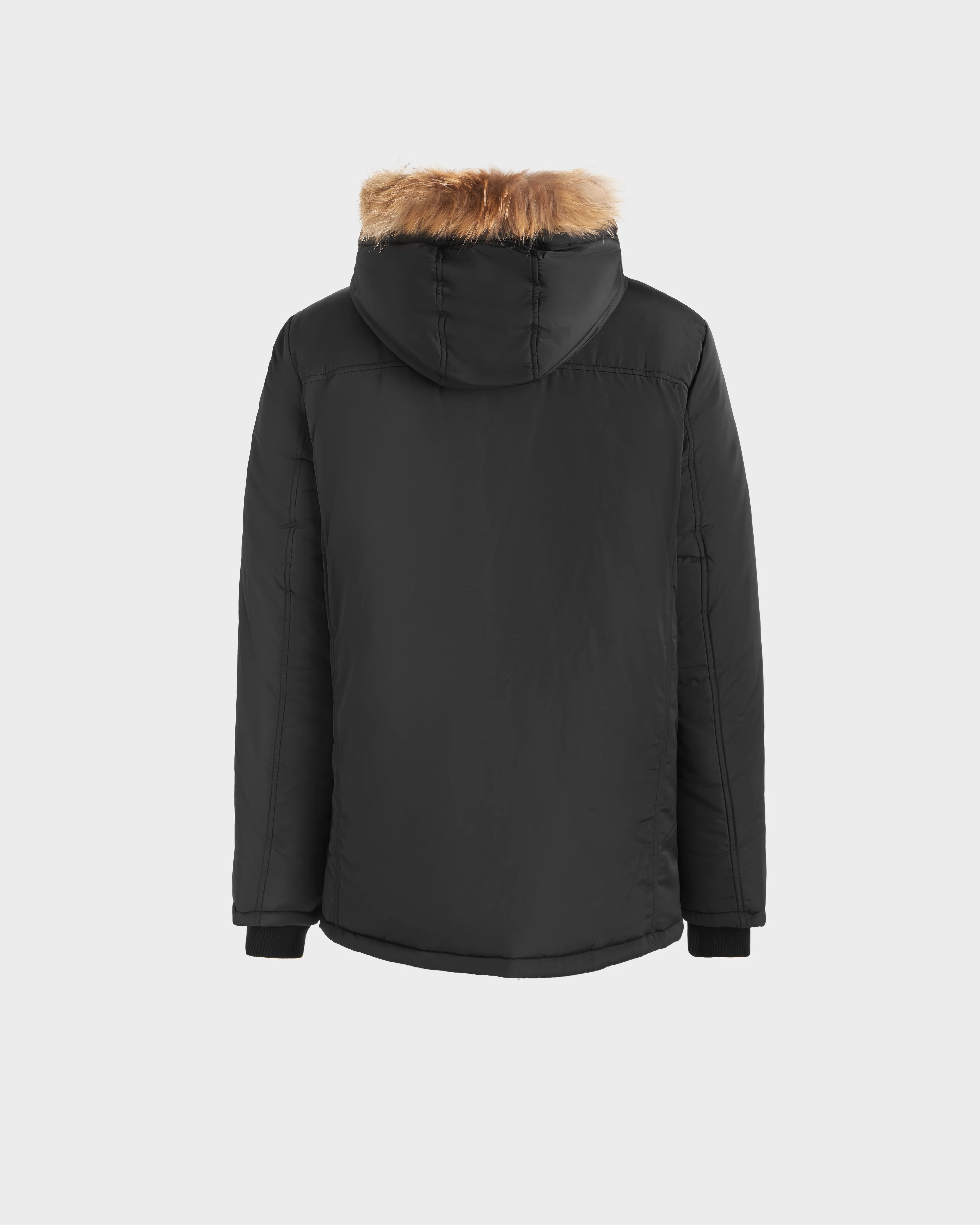 CHARLES MEN'S MATTE DOWN PARKA WITH FUR