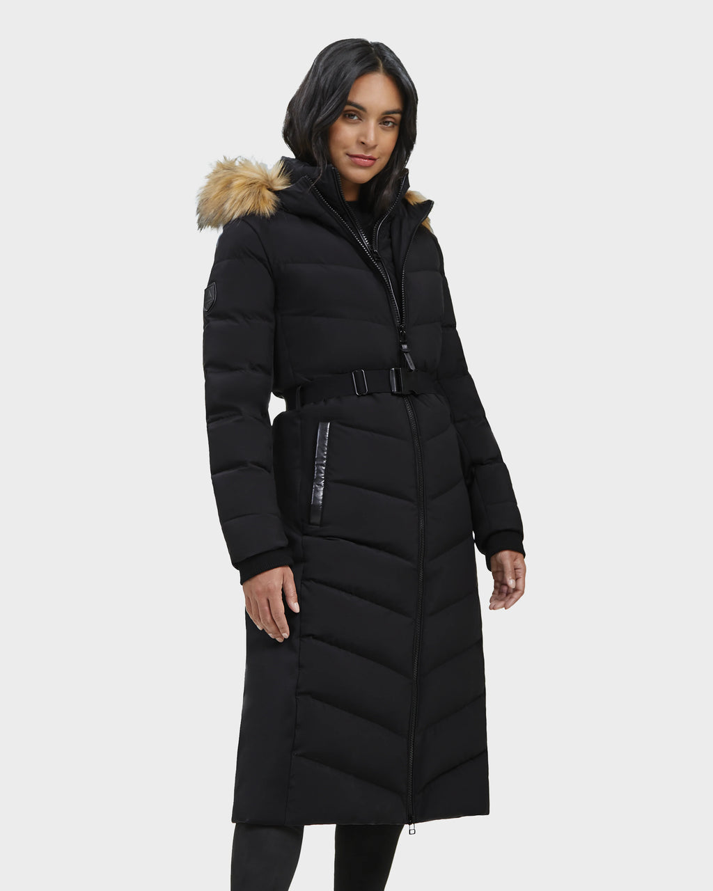 MYLA WOMEN'S LONG QUILTED DOWN PUFFER