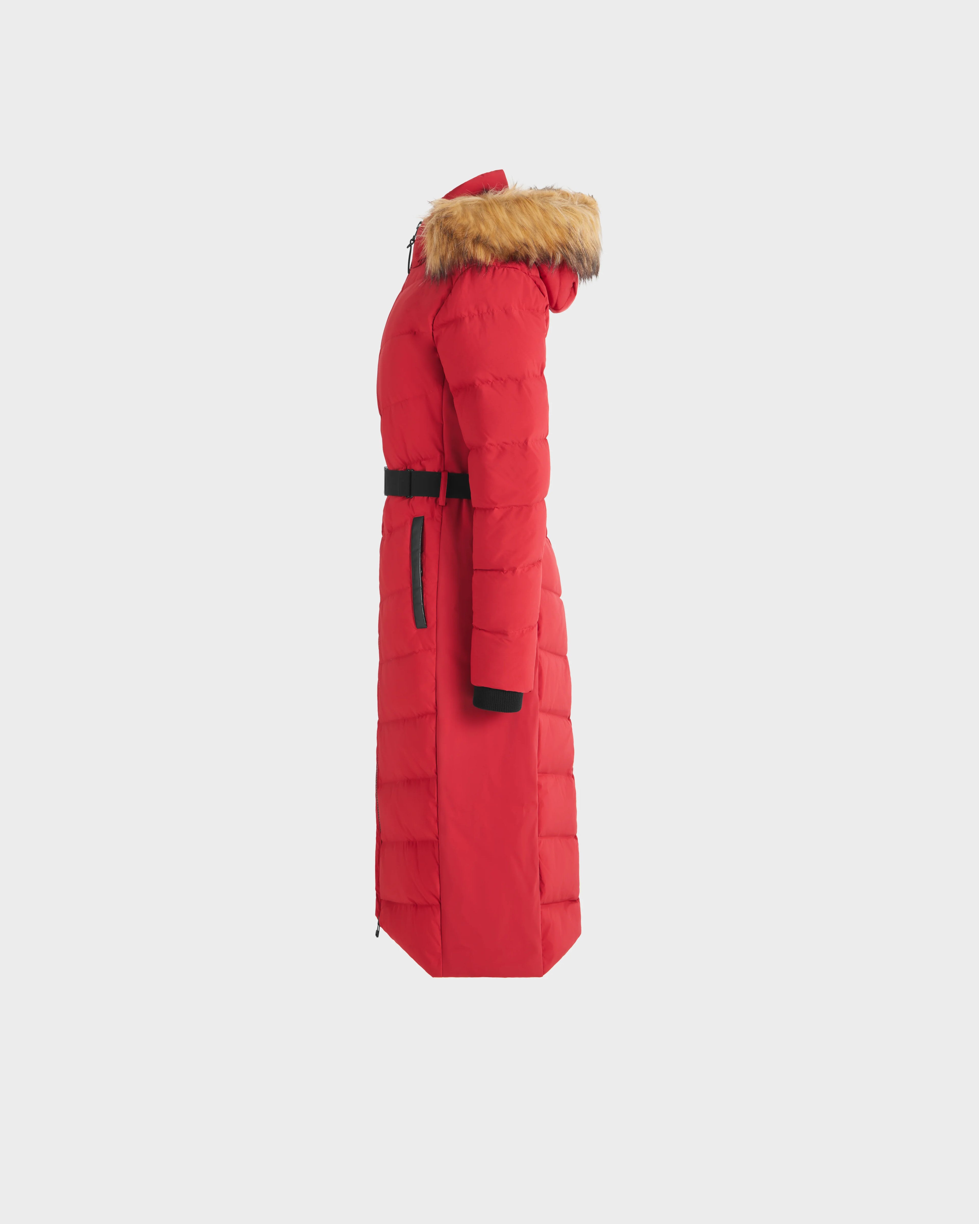 MYLA WOMEN'S LONG QUILTED DOWN PUFFER