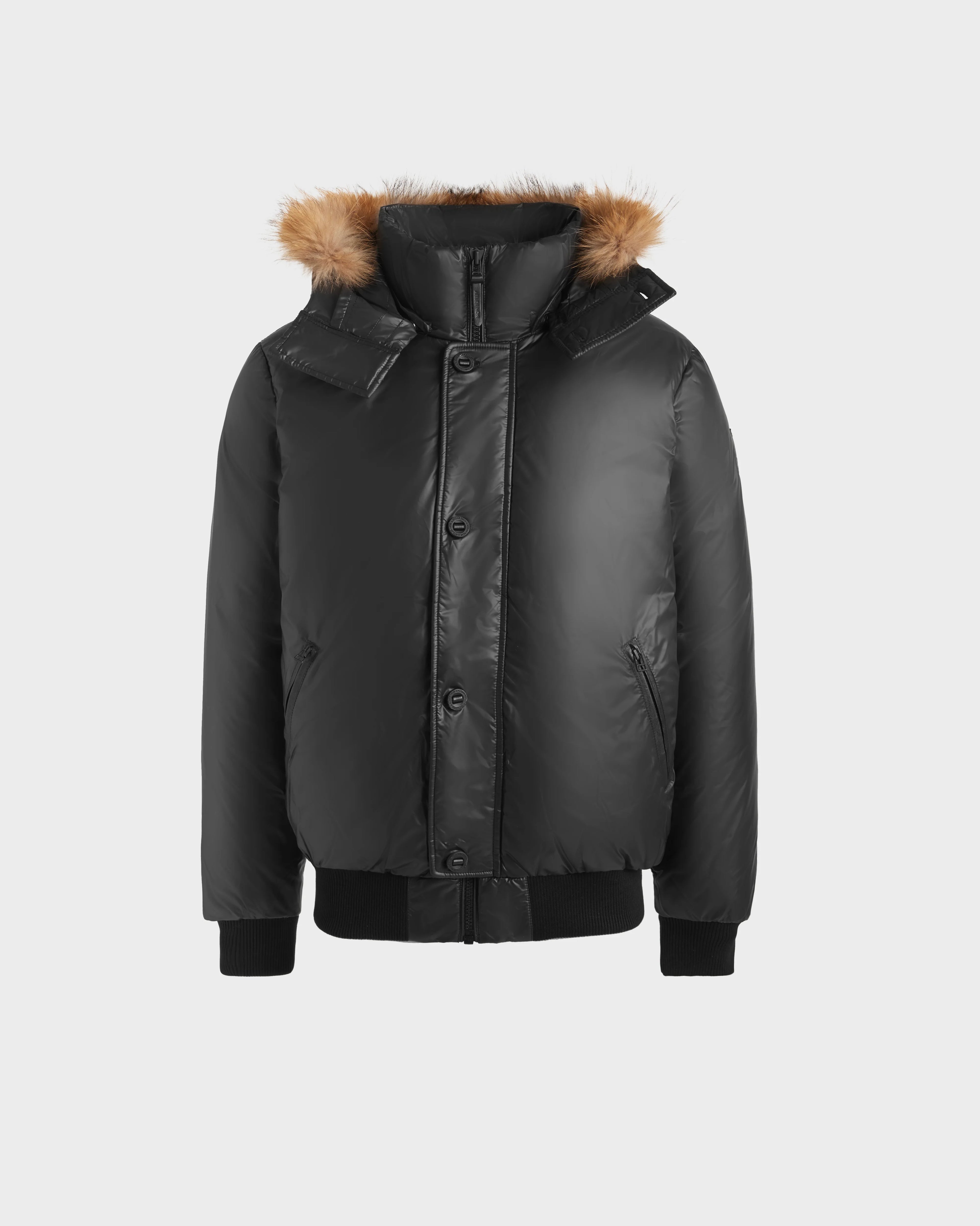 QUENTIN MEN'S GLOSSY DOWN BOMBER