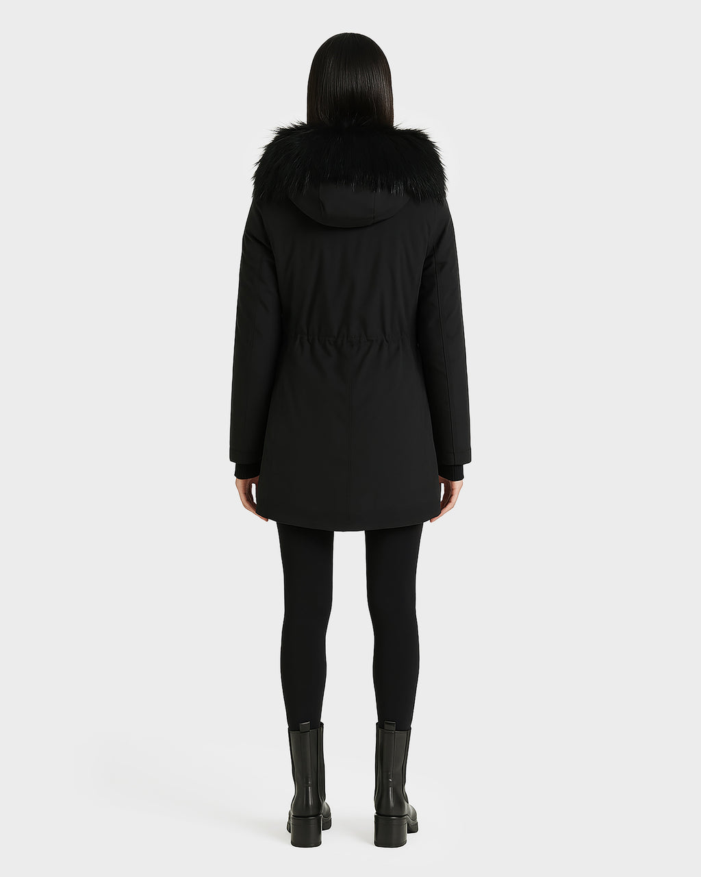 SUNDANCE WOMEN'S DOWN PARKA WITH FAUX FUR BY ATELIER NOIR