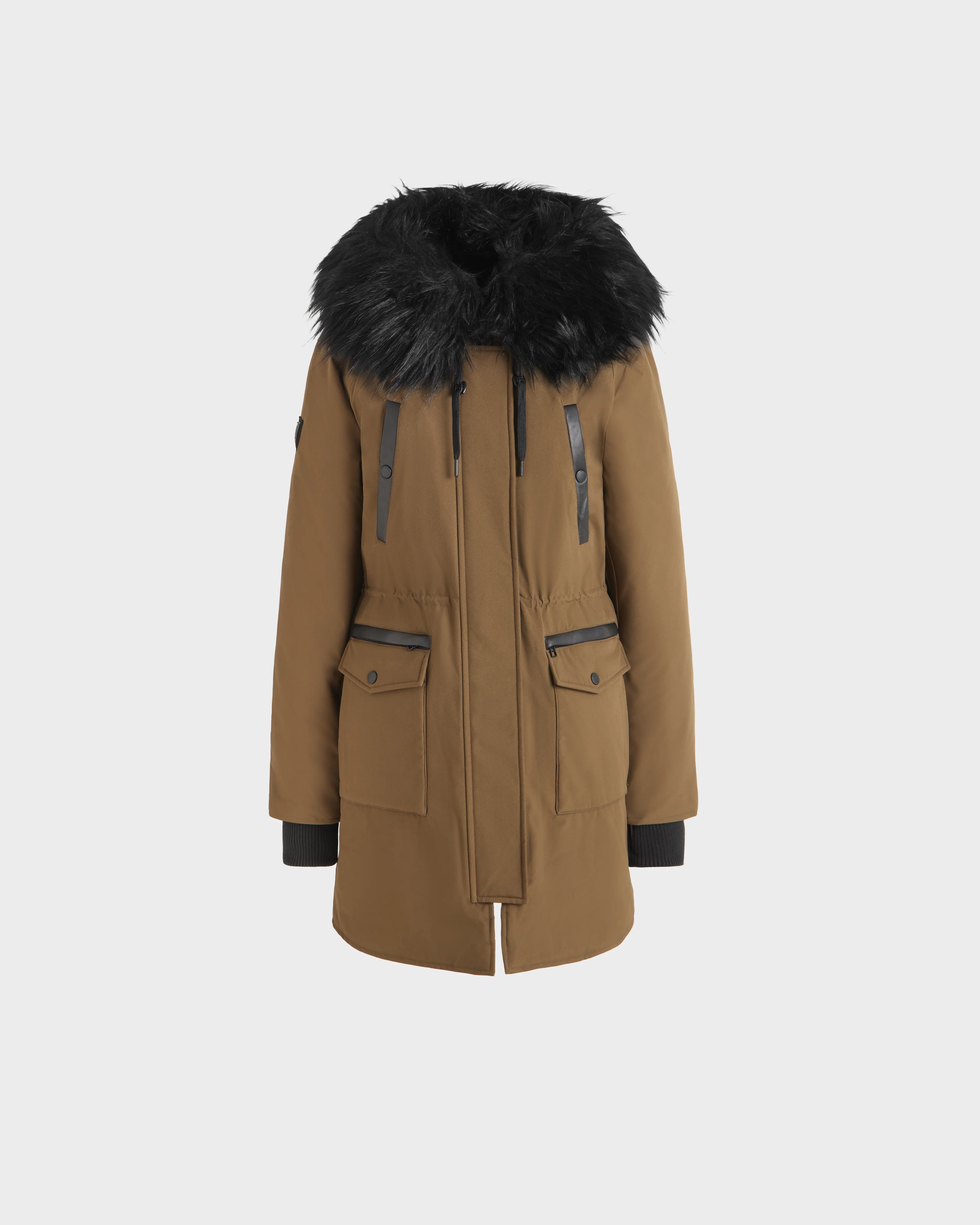 SUNDANCE WOMEN'S DOWN PARKA WITH FAUX FUR BY ATELIER NOIR