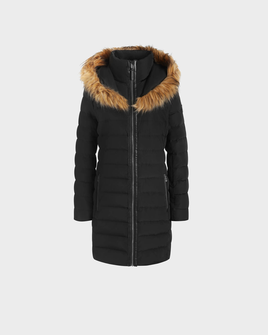 TELLURIDE WOMEN'S QUILTED DOWN PUFFER WITH FAUX FUR
